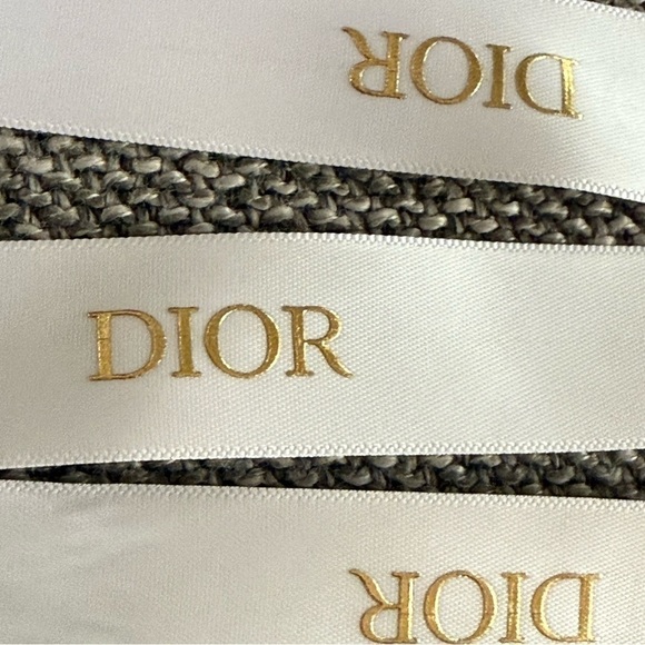 Dior Logo White Authentic Ribbon 64 Inch New - Picture 8 of 10